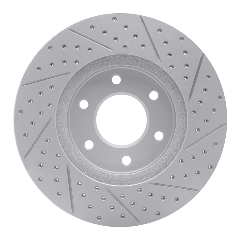 Chevrolet Trailblazer Brake Rotor (1) - Front Left - DFC - Drilled & Slotted Geoperformance - `06-`09