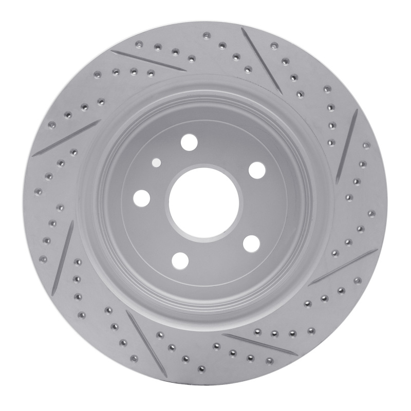 Chevrolet Trailblazer Brake Rotor (1) - Front Right - DFC - Drilled & Slotted Geoperformance - `06-`09