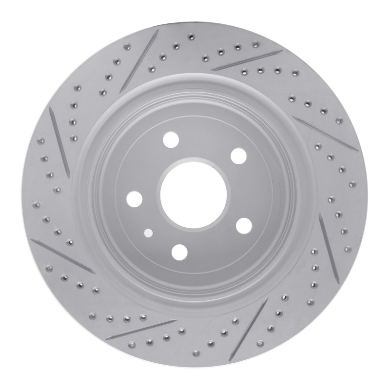Cadillac Ats Brake Rotor (1) - Rear Left - DFC - Drilled & Slotted Geoperformance - `16-`24