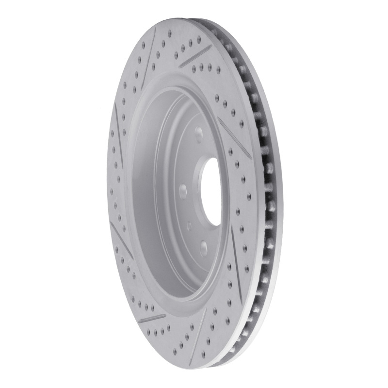 Cadillac Ats Brake Rotor (1) - Rear Right - DFC - Drilled & Slotted Geoperformance - `16-`24