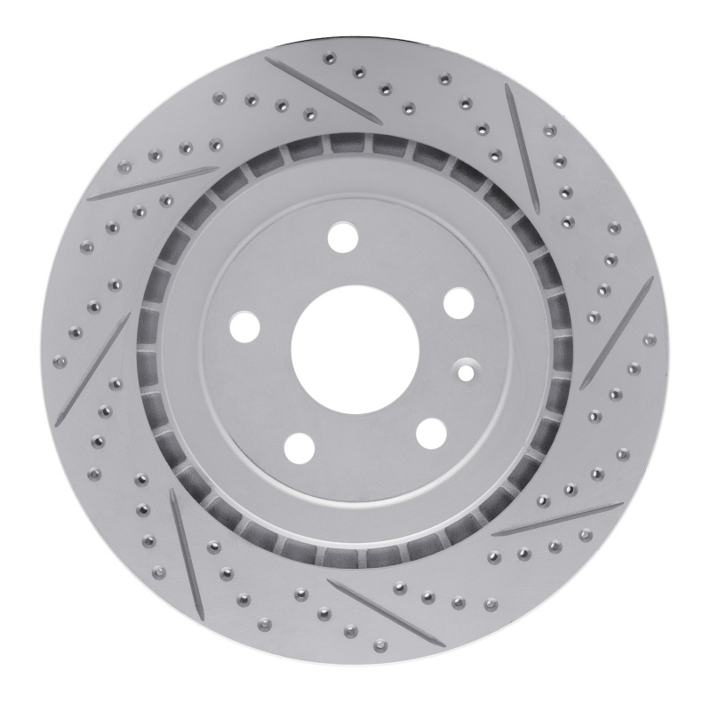 Cadillac Ats Brake Rotor (1) - Rear Right - DFC - Drilled & Slotted Geoperformance - `16-`24