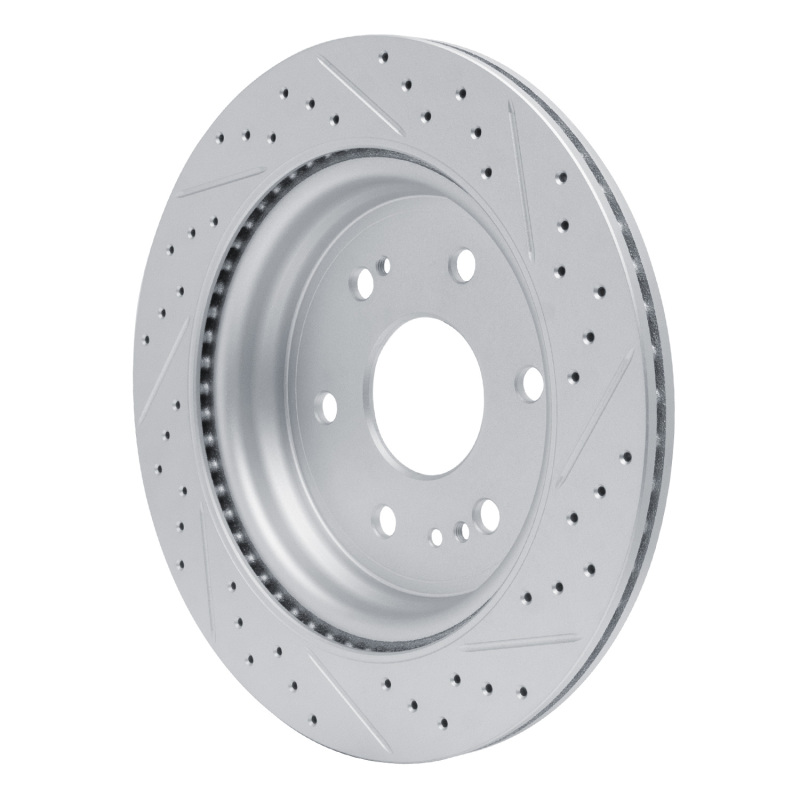 Cadillac Escalade Brake Rotor (1) - Rear Left - DFC - Drilled & Slotted Geoperformance - `19-`26