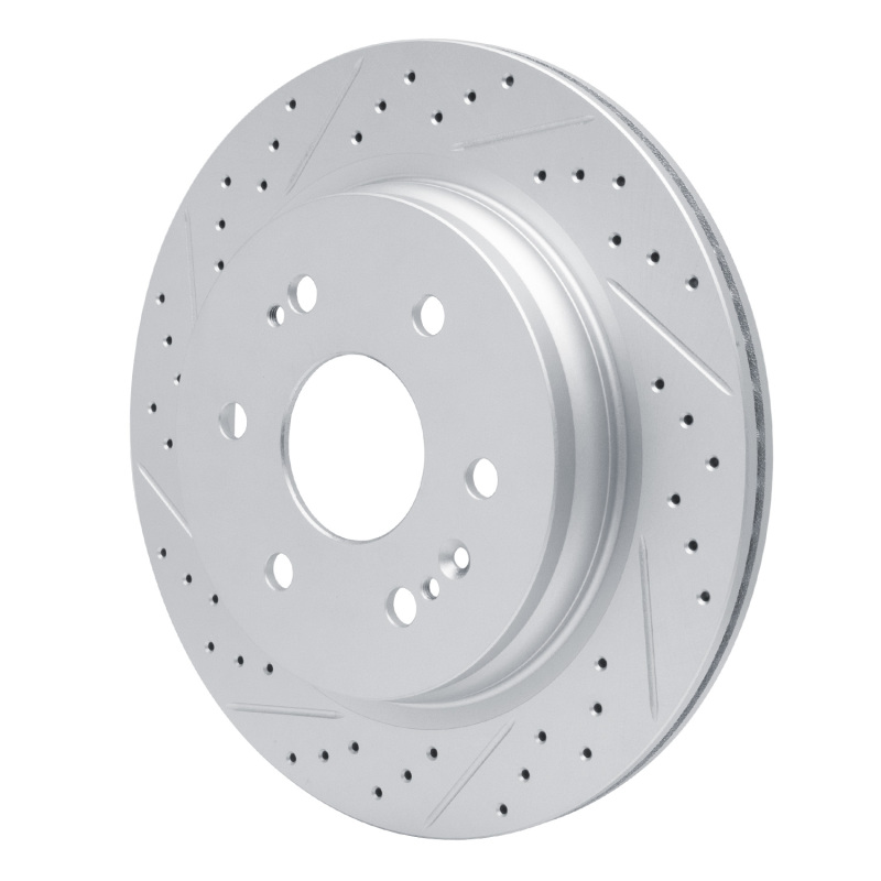 Cadillac Escalade Brake Rotor (1) - Rear Left - DFC - Drilled & Slotted Geoperformance - `19-`26