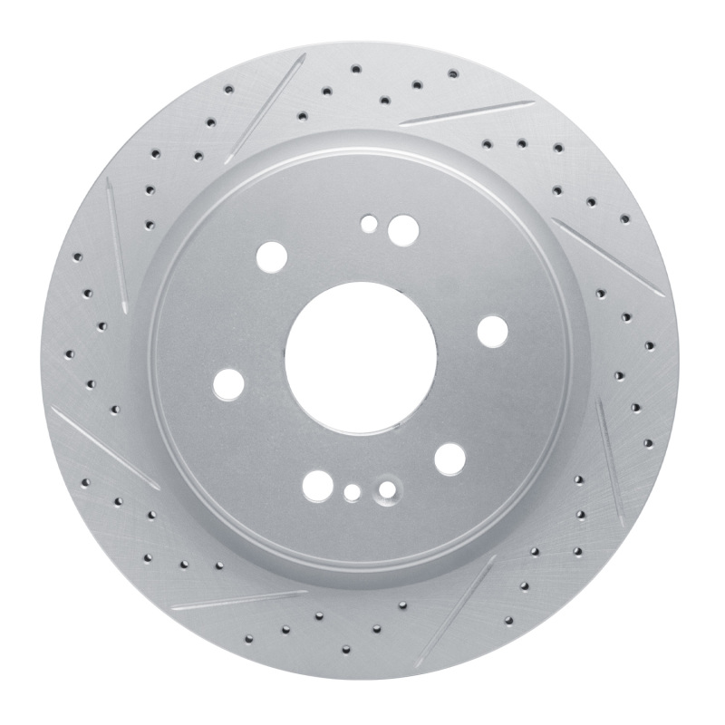 Cadillac Escalade Brake Rotor (1) - Rear Left - DFC - Drilled & Slotted Geoperformance - `19-`26