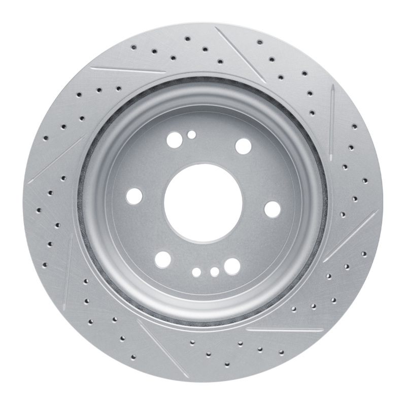 Cadillac Escalade Brake Rotor (1) - Rear Left - DFC - Drilled & Slotted Geoperformance - `19-`26