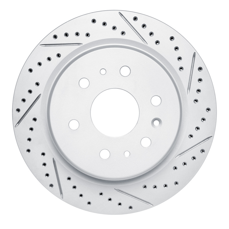 Cadillac Escalade Brake Rotor (1) - Rear Right - DFC - Drilled & Slotted Geoperformance - `19-`26