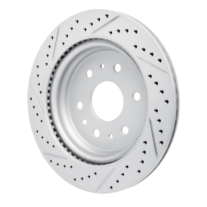 Cadillac Escalade Brake Rotor (1) - Rear Right - DFC - Drilled & Slotted Geoperformance - `19-`26