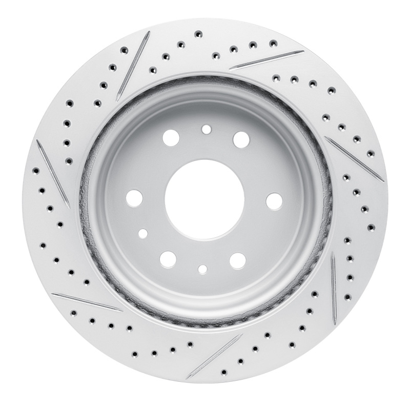 Cadillac Escalade Brake Rotor (1) - Rear Right - DFC - Drilled & Slotted Geoperformance - `19-`26