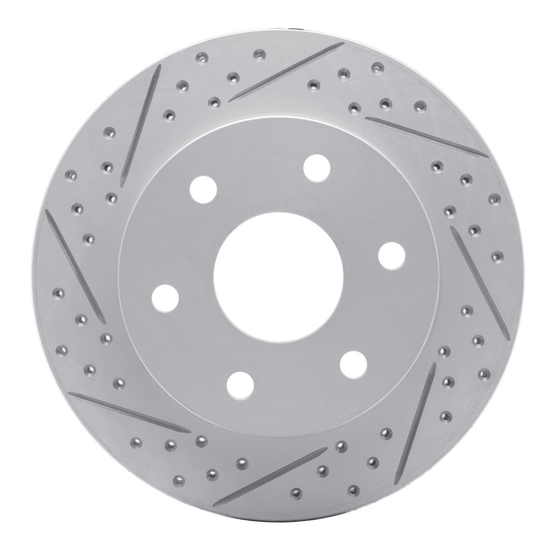 Cadillac Escalade Brake Rotor (1) - Front Left - DFC - Drilled & Slotted Geoperformance - `19-`26