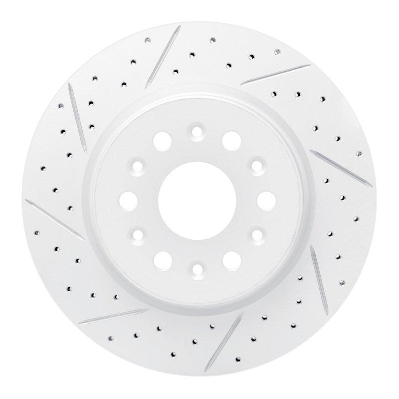 Buick Enclave Brake Rotor (1) - Rear Left - DFC - Drilled & Slotted Geoperformance - `17-`26