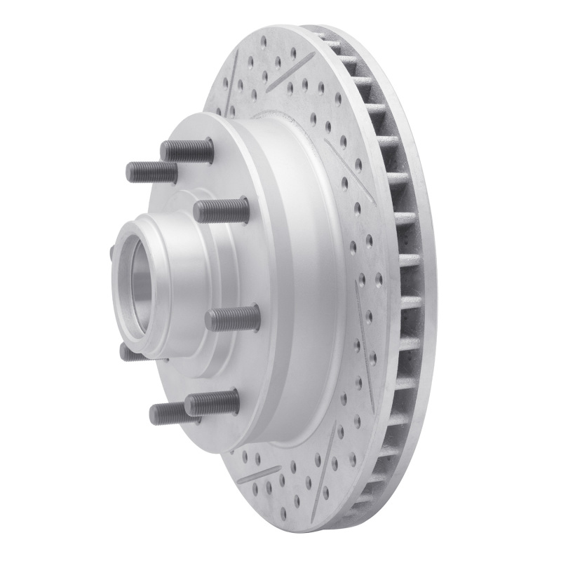 Chevrolet C1500 Suburban Brake Rotor (1) - Front Left - DFC - Drilled & Slotted Geoperformance Rotor - `92-`02