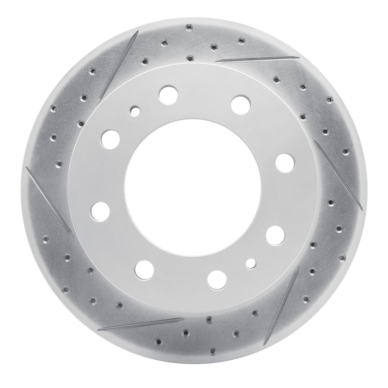 Cadillac Deville Brake Rotor (1) - Front Left - DFC - Drilled & Slotted Geoperformance - `99-`20