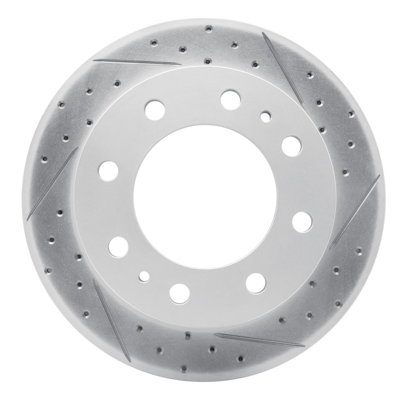 Cadillac Deville Brake Rotor (1) - Front Right - DFC - Drilled & Slotted Geoperformance - `99-`20