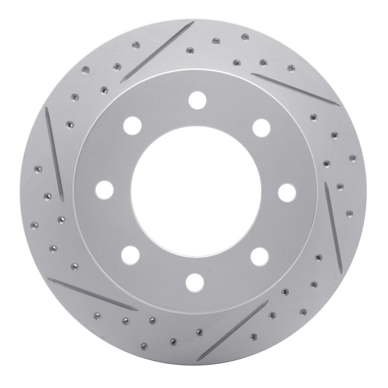 Chevrolet Suburban 2500 Brake Rotor (1) - Rear Left - DFC - Drilled & Slotted Geoperformance - `99-`25