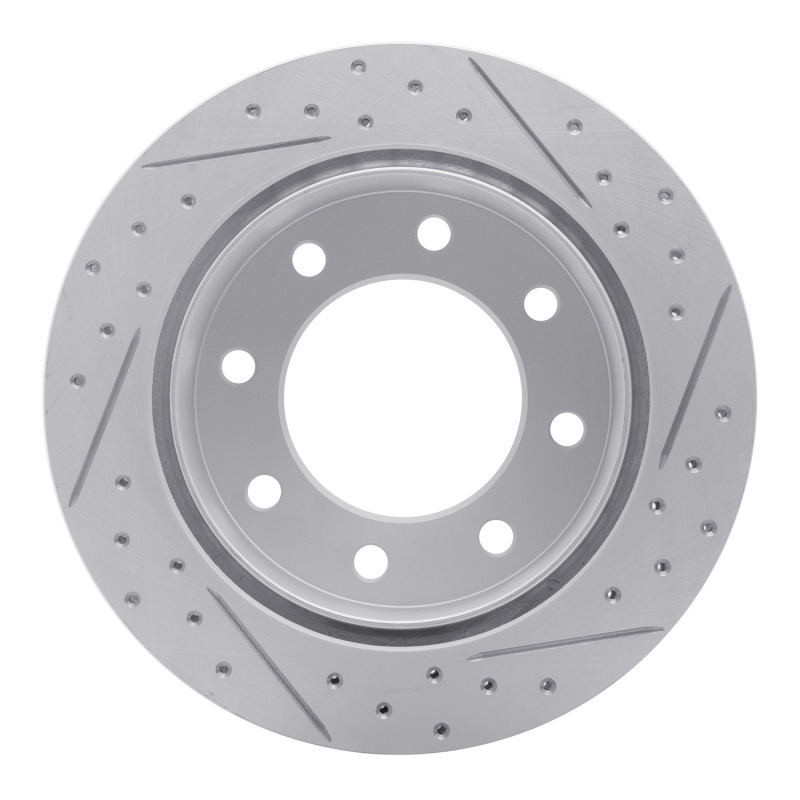 Chevrolet Suburban 2500 Brake Rotor (1) - Rear Left - DFC - Drilled & Slotted Geoperformance - `99-`25