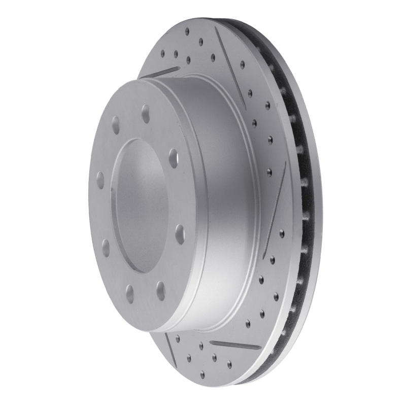Chevrolet Silverado 1500 HD Classic Brake Rotor (1) - Rear Right - DFC - Drilled & Slotted Geoperformance - `99-`25