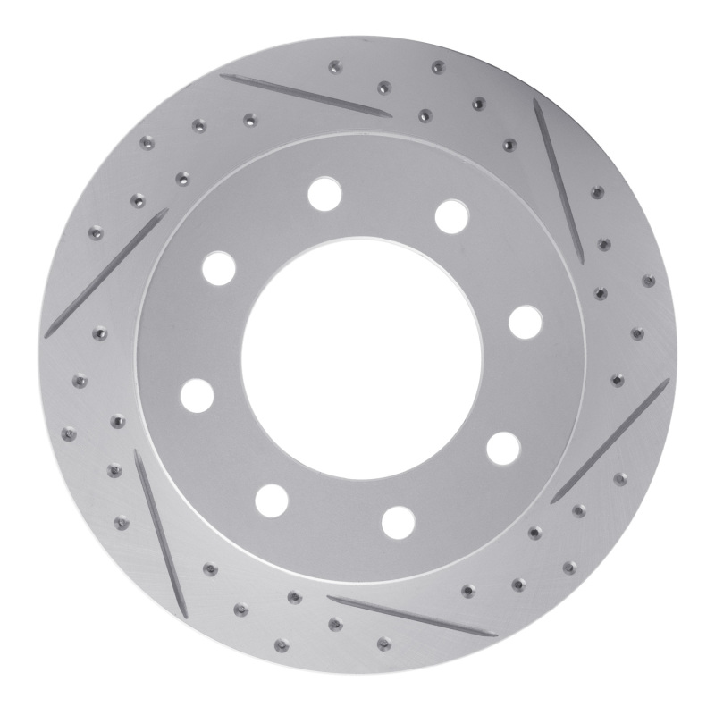 Chevrolet Silverado 1500 HD Classic Brake Rotor (1) - Rear Right - DFC - Drilled & Slotted Geoperformance - `99-`25