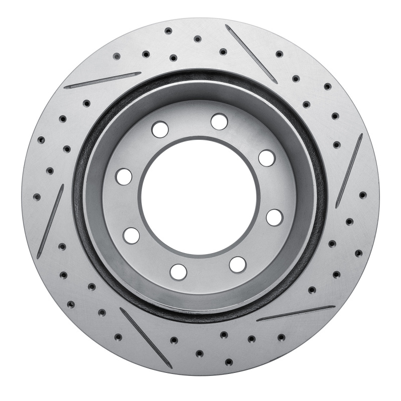 Chevrolet Silverado 3500 HD Brake Rotor (1) - Rear Left - DFC - Drilled & Slotted Geoperformance - `99-`20