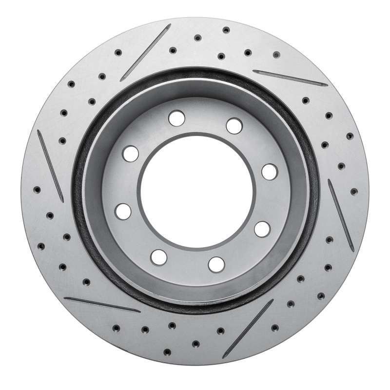 Chevrolet Silverado 1500 HD Brake Rotor (1) - Rear Right - DFC - Drilled & Slotted Geoperformance - `99-`20