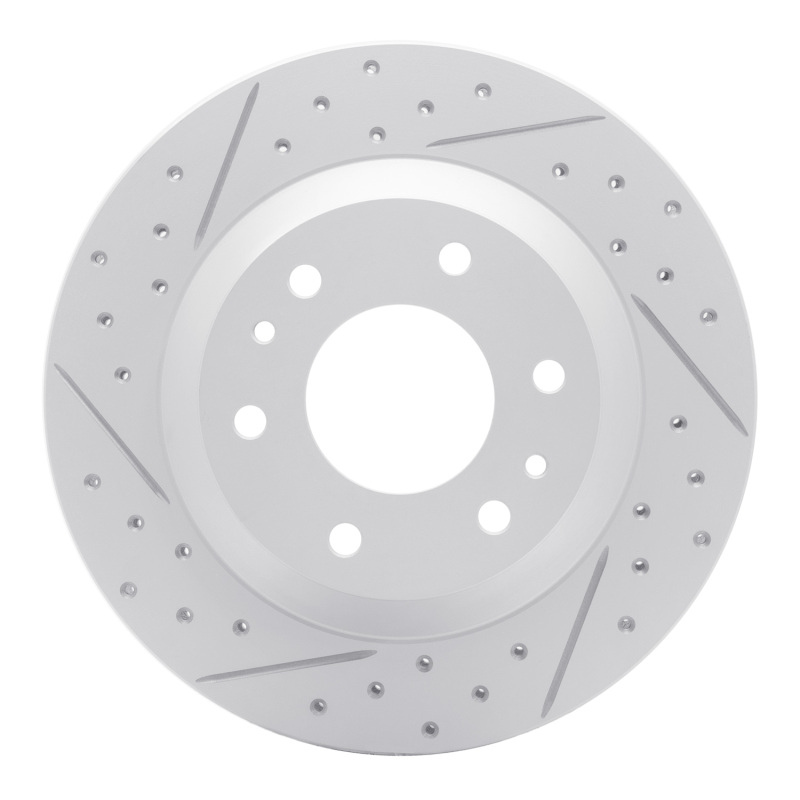 Buick Rainier Brake Rotor (1) - Front Left - DFC - Geoperformance Drilled & Slotted - `02-`05