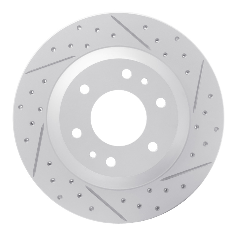 Buick Rainier Brake Rotor (1) - Front Right - DFC - Drilled & Slotted Geoperformance - `02-`05