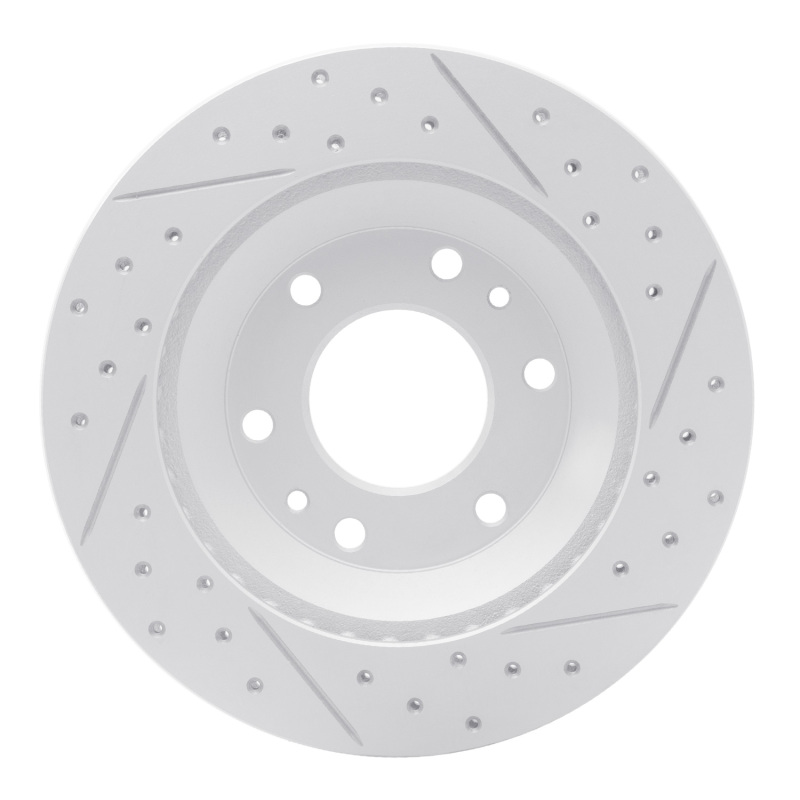 Buick Rainier Brake Rotor (1) - Front Right - DFC - Drilled & Slotted Geoperformance - `02-`05
