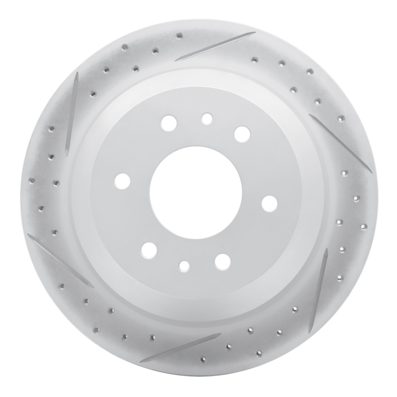 Buick Rainier Brake Rotor (1) - Rear Left - DFC - Drilled & Slotted Geoperformance - `02-`09