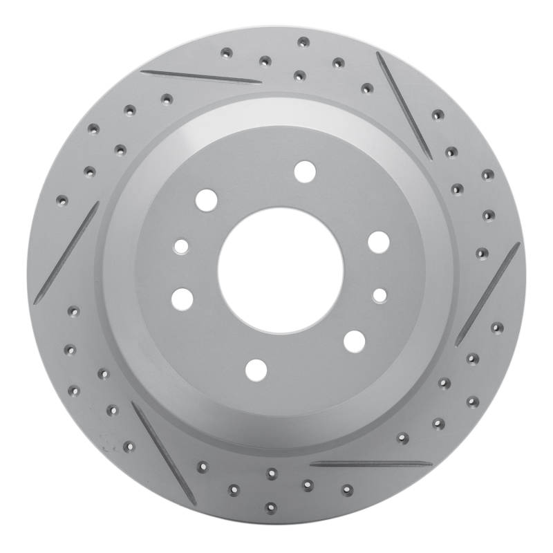 Buick Rainier Brake Rotor (1) - Rear Right - DFC - Geoperformance Rotor - Drilled and Slotted - `02-`09