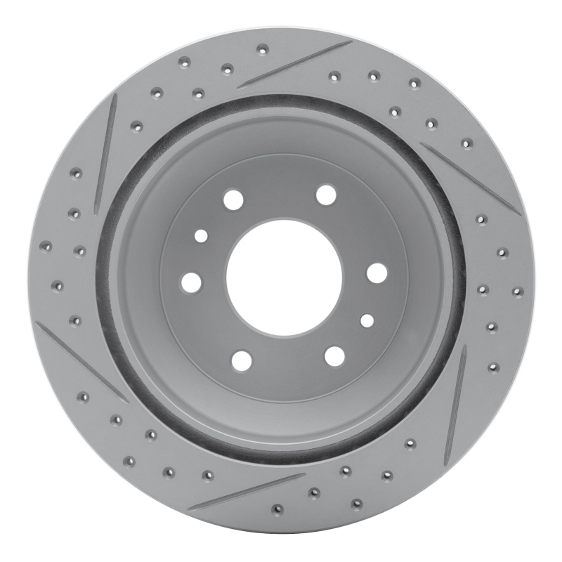 Buick Rainier Brake Rotor (1) - Rear Right - DFC - Geoperformance Rotor - Drilled and Slotted - `02-`09
