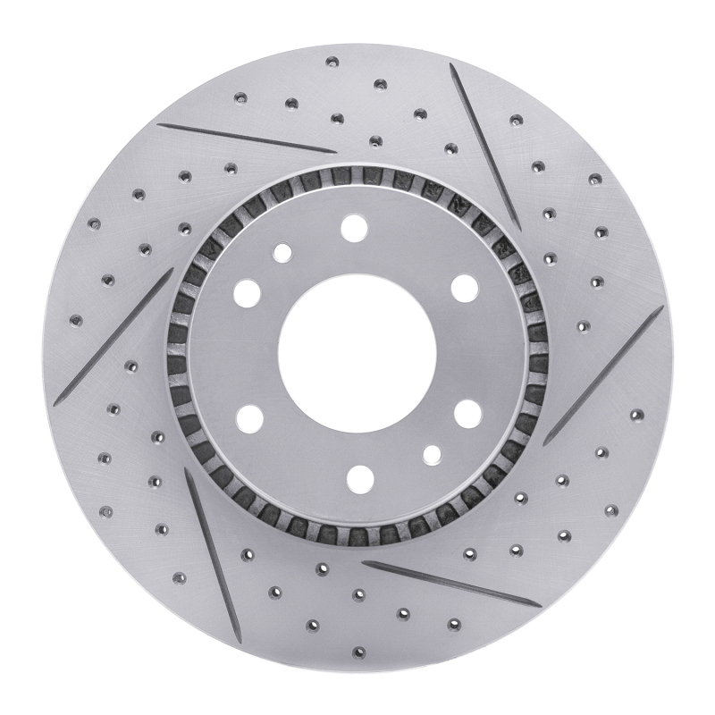 Buick Rainier Brake Rotor (1) - Front Right - DFC - Drilled & Slotted Geoperformance - `02-`09