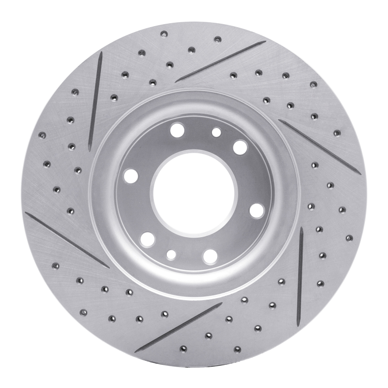 Buick Rainier Brake Rotor (1) - Front Right - DFC - Drilled & Slotted Geoperformance - `02-`09