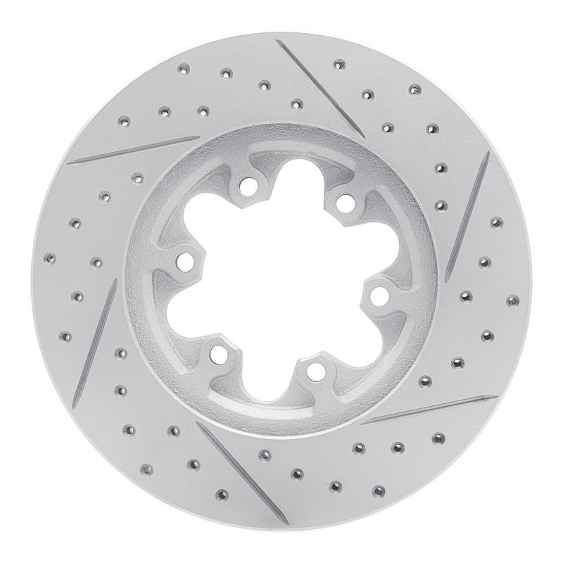 Chevrolet Colorado Brake Rotor (1) - Front Left - DFC - Drilled & Slotted Geoperformance - `04-`08
