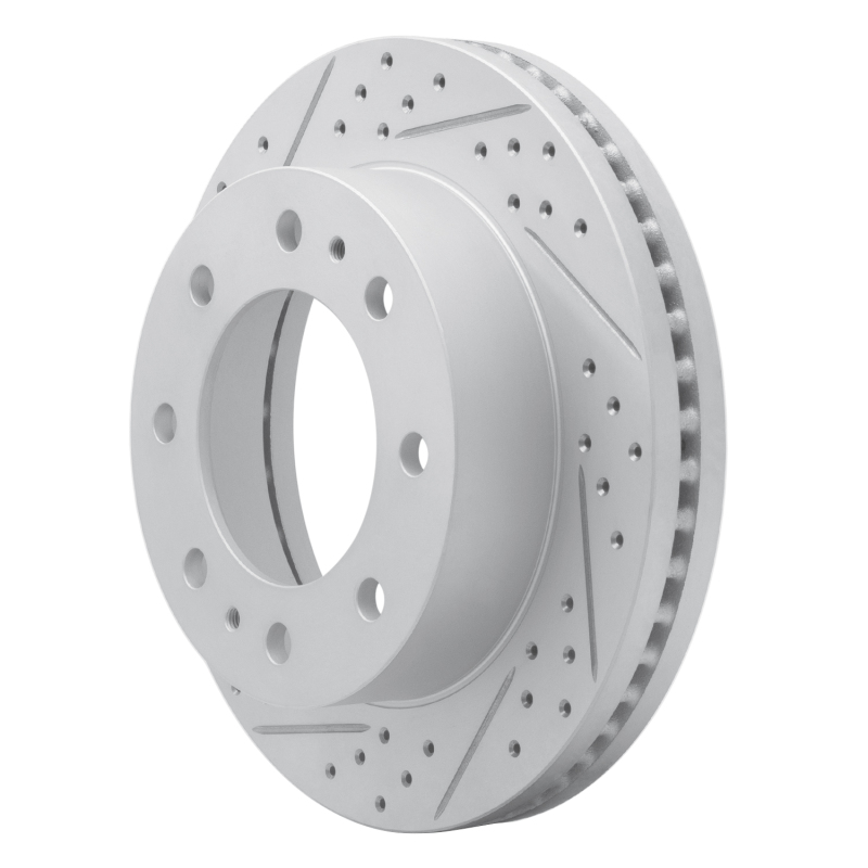 Chevrolet Silverado 3500 Brake Rotor (1) - Front Left - DFC - Drilled & Slotted Geoperformance - `01-`25