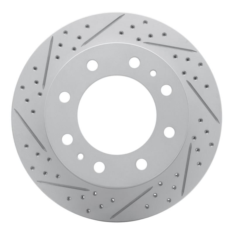 Chevrolet Silverado 3500 Brake Rotor (1) - Front Left - DFC - Drilled & Slotted Geoperformance - `01-`25