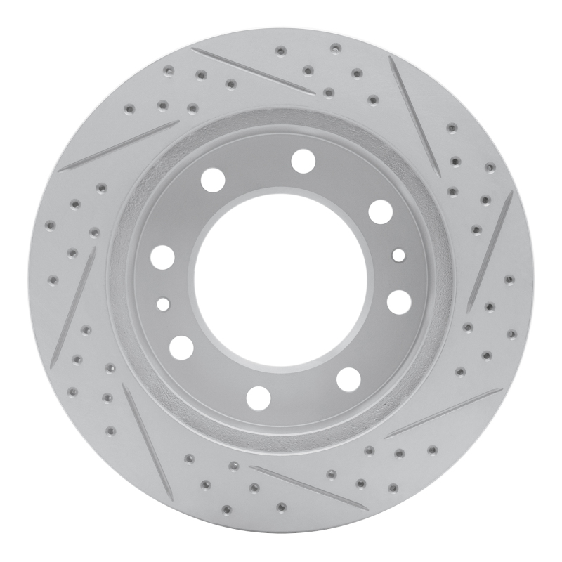 Chevrolet Silverado 3500 Brake Rotor (1) - Front Left - DFC - Drilled & Slotted Geoperformance - `01-`25