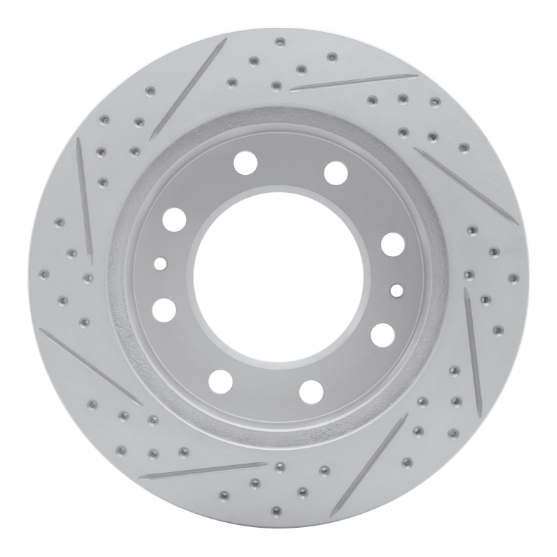 Chevrolet Silverado 3500 Brake Rotor (1) - Front Right - DFC - Geoperformance Rotor - Drilled and Slotted - `01-`25