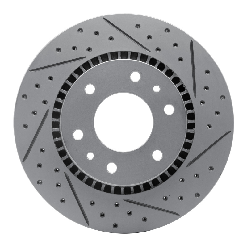 Buick Rainier Brake Rotor (1) - Front Right - DFC - Drilled & Slotted Geoperformance - `06-`09