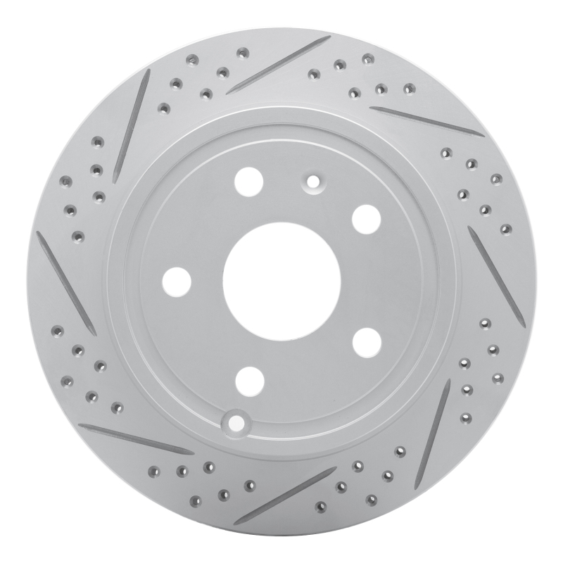 Chevrolet Equinox Brake Rotor (1) - Rear Left - DFC - Geoperformance Rotor - Drilled and Slotted - `10-`17