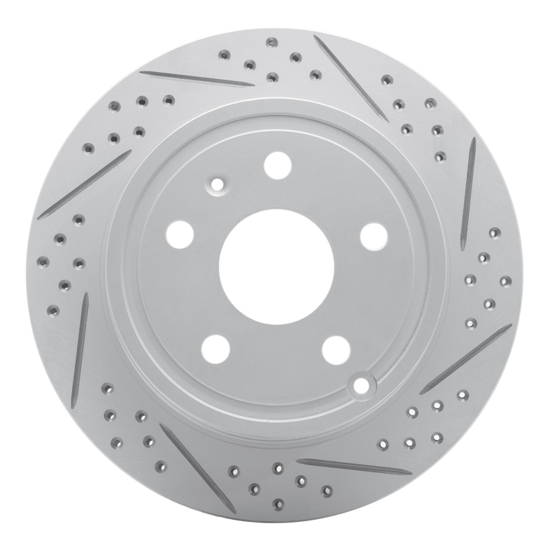 Chevrolet Equinox Brake Rotor (1) - Rear Right - DFC - Drilled & Slotted Geoperformance - `10-`17