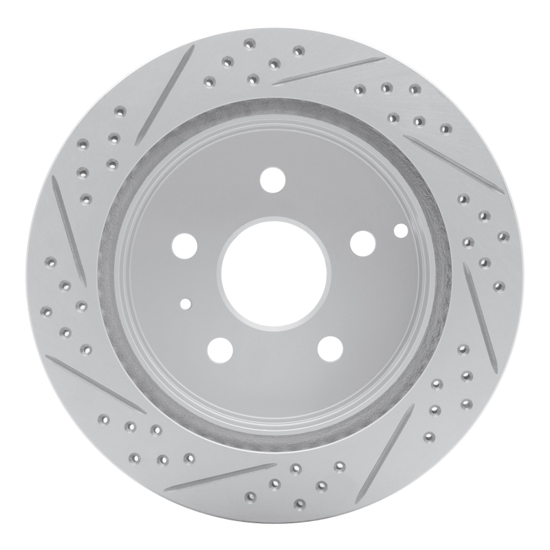 Chevrolet Equinox Brake Rotor (1) - Rear Right - DFC - Drilled & Slotted Geoperformance - `10-`17