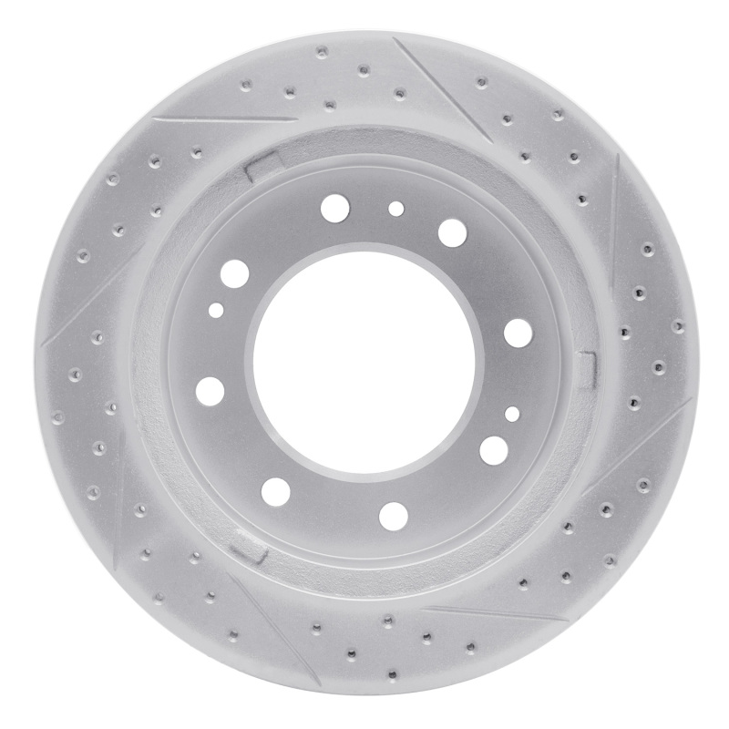 Chevrolet Suburban 3500 HD Brake Rotor (1) - Front Right - DFC - Drilled & Slotted Geoperformance - `11-`25