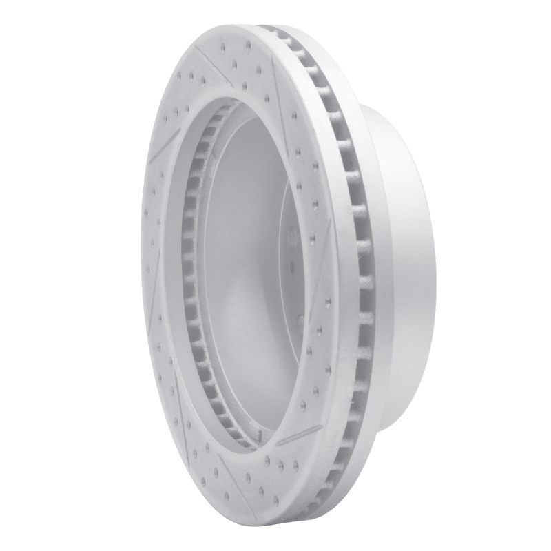 Chevrolet Suburban 3500 HD Brake Rotor (1) - Front Right - DFC - Drilled & Slotted Geoperformance - `11-`25