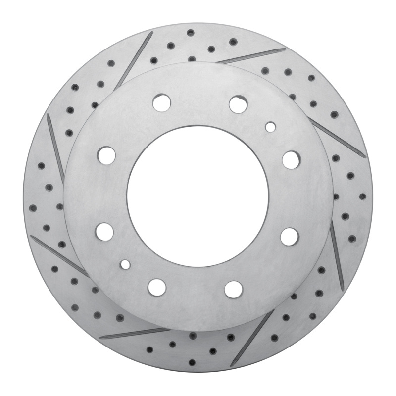 Chevrolet Silverado 2500 HD Brake Rotor (1) - Rear Left - DFC - Geoperformance Rotor - Drilled and Slotted - `11-`25