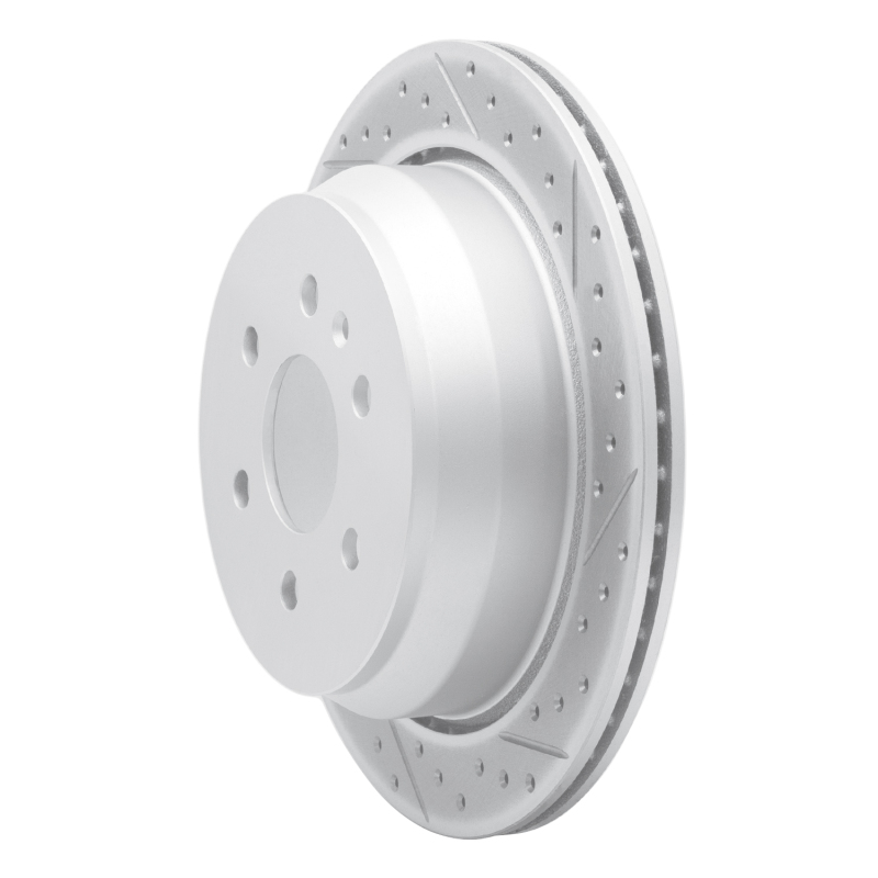 Chevrolet Colorado Brake Rotor (1) - Rear Right - DFC - Drilled & Slotted Geoperformance - `15-`20