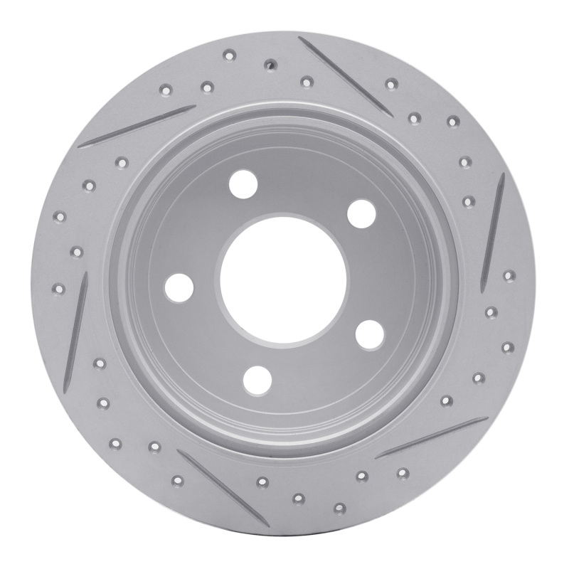 Buick Regal Brake Rotor (1) - Rear Right - DFC - Geoperformance Rotor - Drilled and Slotted - `97-`05