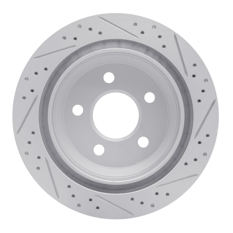 Chevrolet Camaro Brake Rotor (1) - Rear Left - DFC - Drilled & Slotted Geoperformance - `98-`02
