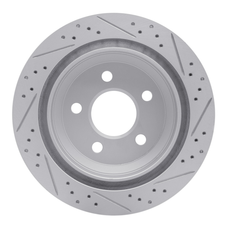 Chevrolet Camaro Brake Rotor (1) - Rear Right - DFC - Geoperformance Drilled & Slotted - `98-`02