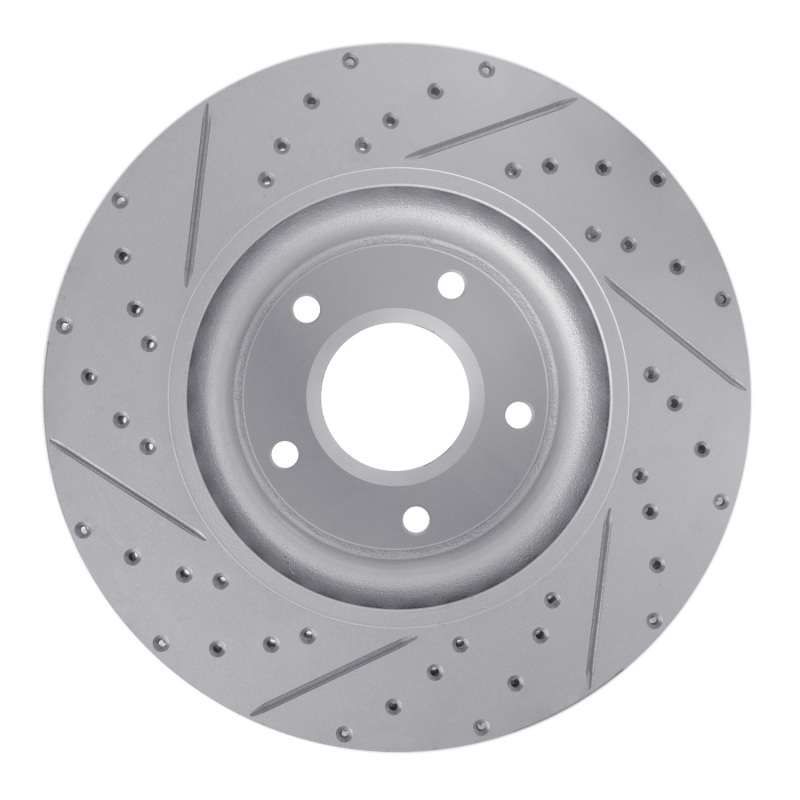 Pontiac GTO Brake Rotor (1) - Front Right - DFC - Drilled & Slotted Geoperformance - `05-`06