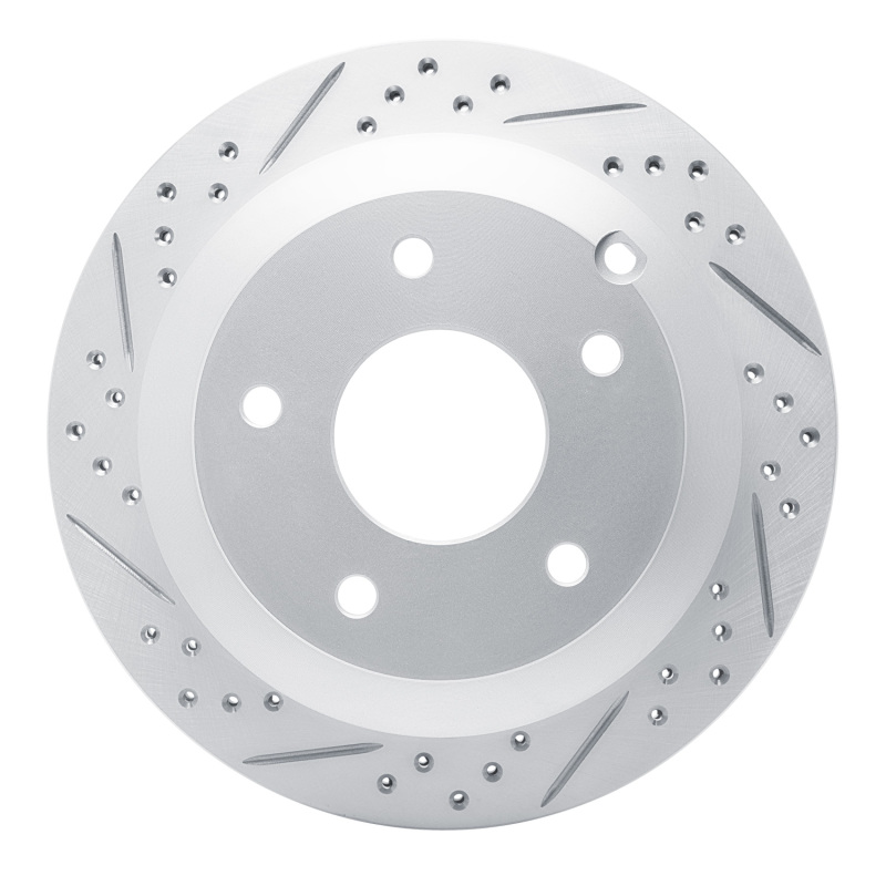 Pontiac GTO Brake Rotor (1) - Rear Left - DFC - Drilled & Slotted Geoperformance - `05-`06