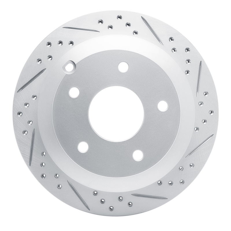 Pontiac Gto Brake Rotor (1) - Rear Right - DFC - Geoperformance Rotor - Drilled & Slotted - `05-`06